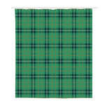 St. Patrick's Day Tartan Pattern Print Polyester Shower Curtain