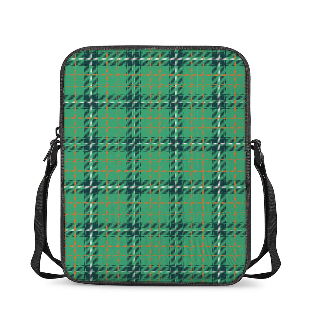 St. Patrick's Day Tartan Pattern Print Rectangular Crossbody Bag