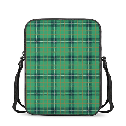 St. Patrick's Day Tartan Pattern Print Rectangular Crossbody Bag