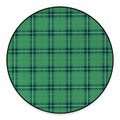 St. Patrick's Day Tartan Pattern Print Round Floor Mat