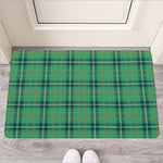 St. Patrick's Day Tartan Pattern Print Rubber Doormat
