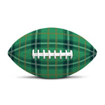St. Patrick's Day Tartan Pattern Print Rugby Ball