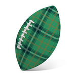 St. Patrick's Day Tartan Pattern Print Rugby Ball