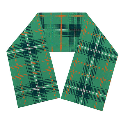 St. Patrick's Day Tartan Pattern Print Scarf