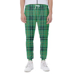 St. Patrick's Day Tartan Pattern Print Scuba Joggers