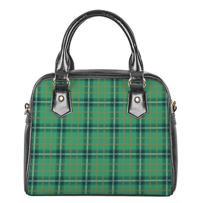 St. Patrick's Day Tartan Pattern Print Shoulder Handbag