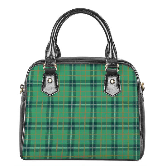 St. Patrick's Day Tartan Pattern Print Shoulder Handbag