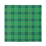 St. Patrick's Day Tartan Pattern Print Silk Bandana