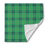 St. Patrick's Day Tartan Pattern Print Silk Bandana