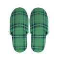 St. Patrick's Day Tartan Pattern Print Slippers