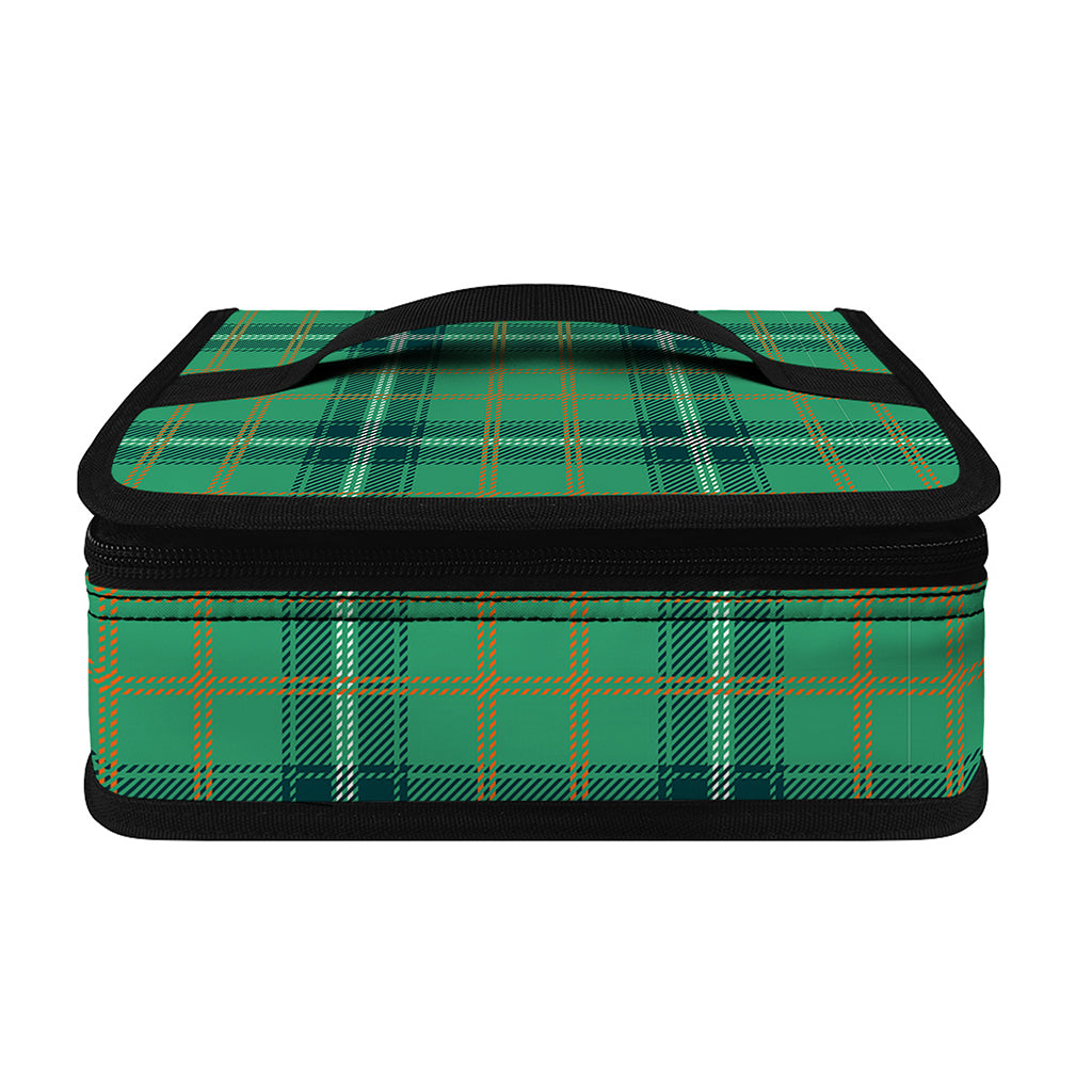 St. Patrick's Day Tartan Pattern Print Small Lunch Bag