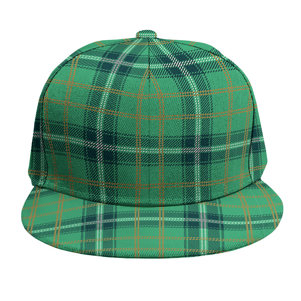St. Patrick's Day Tartan Pattern Print Snapback Cap