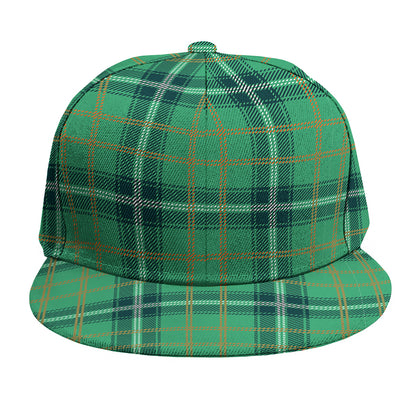 St. Patrick's Day Tartan Pattern Print Snapback Cap
