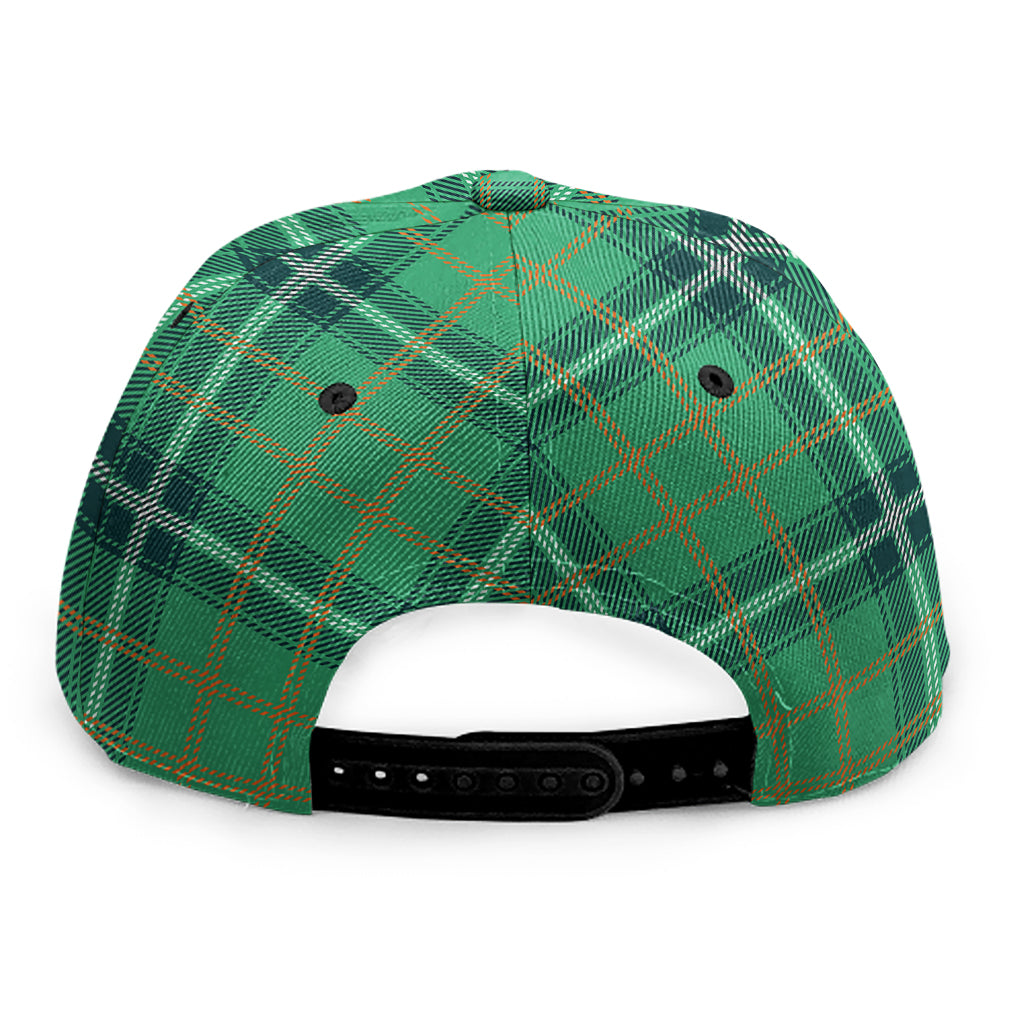 St. Patrick's Day Tartan Pattern Print Snapback Cap