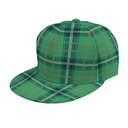 St. Patrick's Day Tartan Pattern Print Snapback Cap