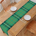 St. Patrick's Day Tartan Pattern Print Table Runner