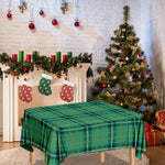 St. Patrick's Day Tartan Pattern Print Tablecloth