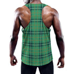 St. Patrick's Day Tartan Pattern Print Training Tank Top