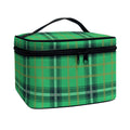 St. Patrick's Day Tartan Pattern Print Travel Makeup Bag