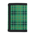St. Patrick's Day Tartan Pattern Print Trifold Wallet