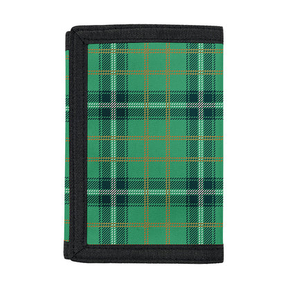 St. Patrick's Day Tartan Pattern Print Trifold Wallet