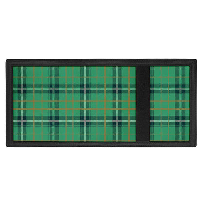 St. Patrick's Day Tartan Pattern Print Trifold Wallet