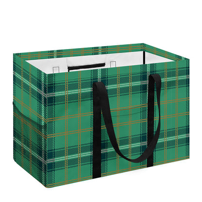 St. Patrick's Day Tartan Pattern Print Utility Tote Bag