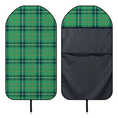 St. Patrick's Day Tartan Pattern Print Waterproof Car Seat Cover