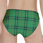 St. Patrick's Day Tartan Pattern Print Women's Panties