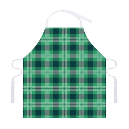 St. Patrick's Day Tartan Print Adjustable Apron