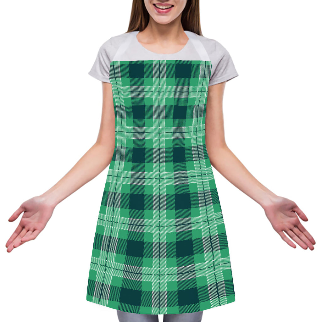 St. Patrick's Day Tartan Print Adjustable Apron