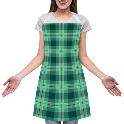 St. Patrick's Day Tartan Print Adjustable Apron