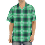 St. Patrick's Day Tartan Print Aloha Shirt