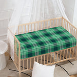 St. Patrick's Day Tartan Print Baby Crib Sheet