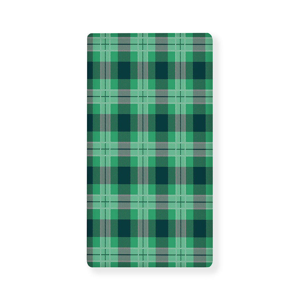 St. Patrick's Day Tartan Print Baby Crib Sheet