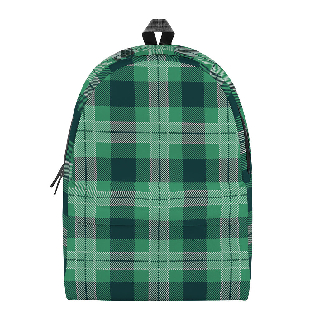 St. Patrick's Day Tartan Print Backpack