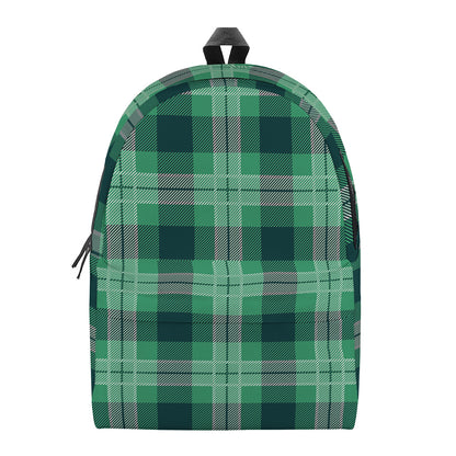 St. Patrick's Day Tartan Print Backpack