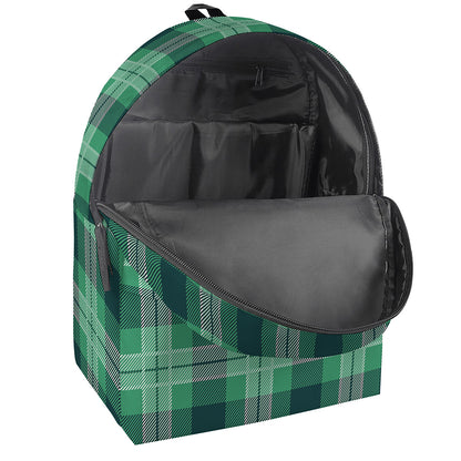 St. Patrick's Day Tartan Print Backpack