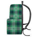 St. Patrick's Day Tartan Print Backpack