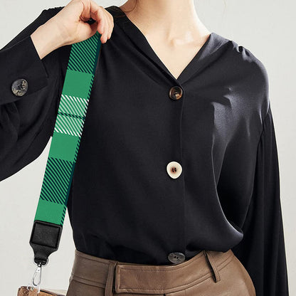 St. Patrick's Day Tartan Print Bag Strap