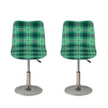 St. Patrick's Day Tartan Print Bar Stool Covers