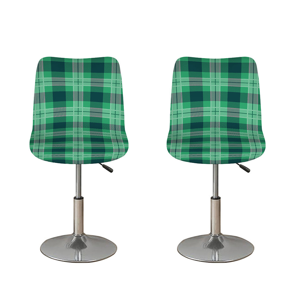 St. Patrick's Day Tartan Print Bar Stool Covers