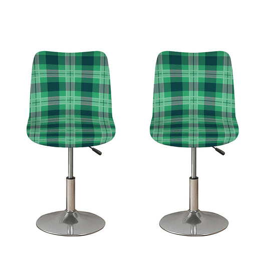 St. Patrick's Day Tartan Print Bar Stool Covers