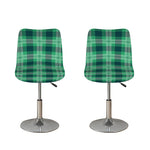 St. Patrick's Day Tartan Print Bar Stool Covers