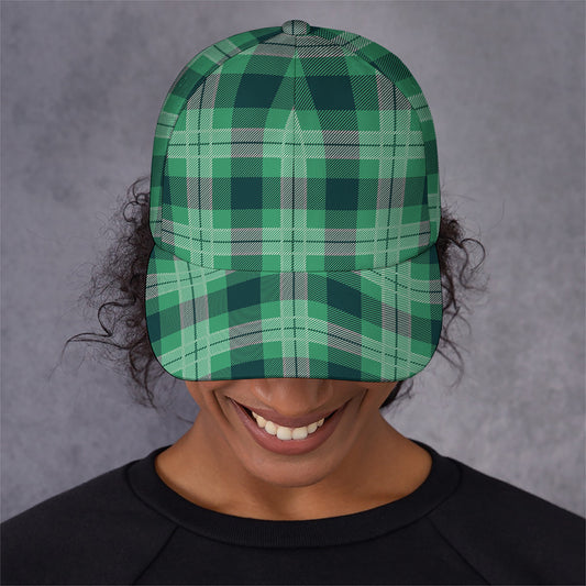 St. Patrick's Day Tartan Print Baseball Cap