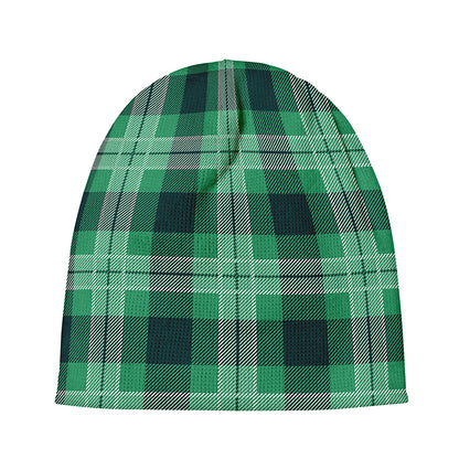 St. Patrick's Day Tartan Print Beanie