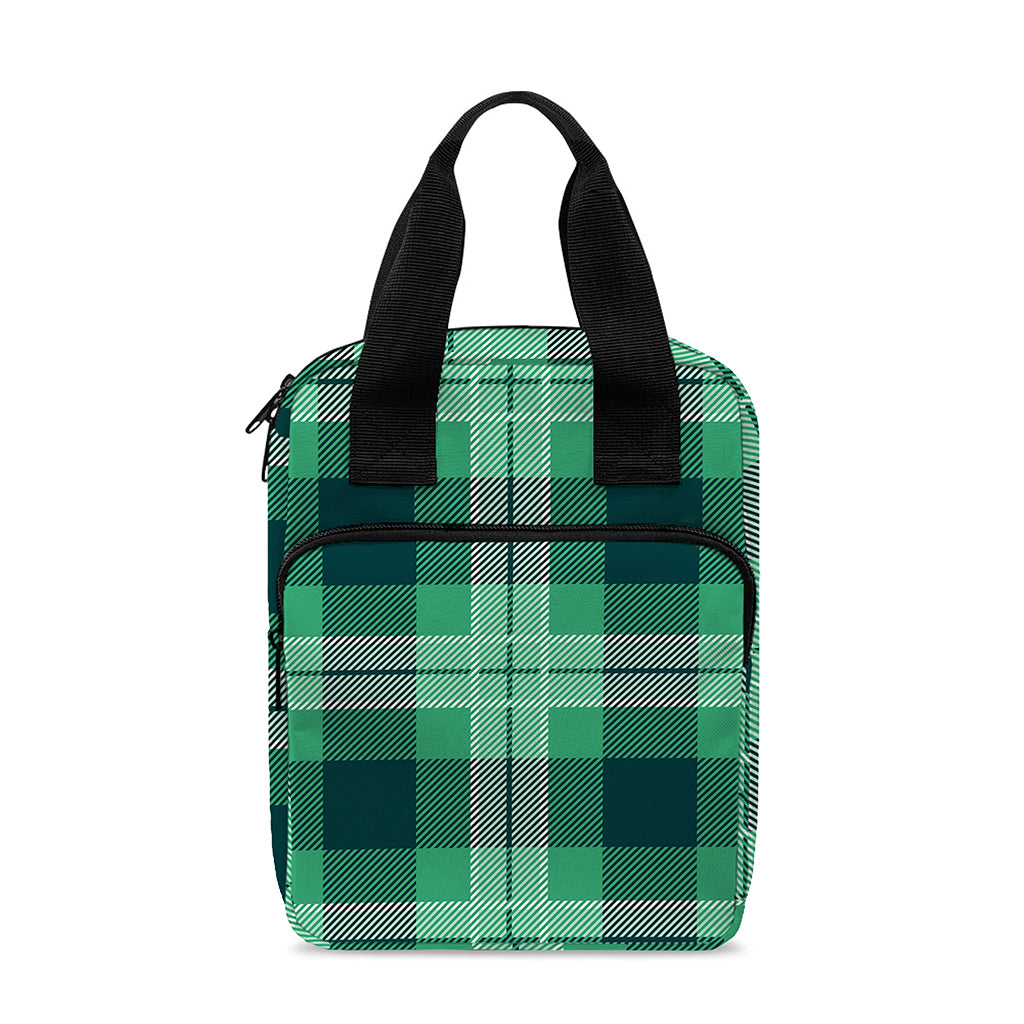St. Patrick's Day Tartan Print Bible Tote Bag