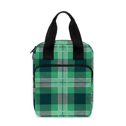 St. Patrick's Day Tartan Print Bible Tote Bag