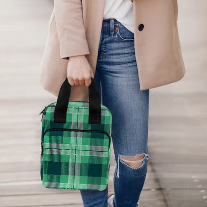 St. Patrick's Day Tartan Print Bible Tote Bag