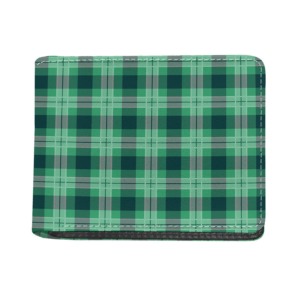 St. Patrick's Day Tartan Print Bifold Wallet